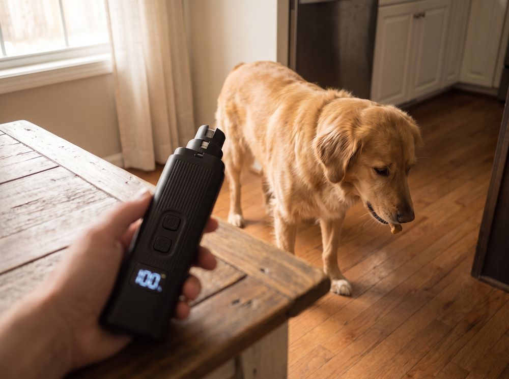It never touches the dog